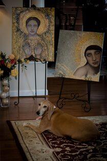 Home Gallery with my faithful assistant Frida